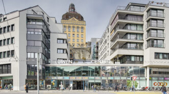 TGS Wohnen Arbeiten Löwencenter Fassadensanierung Luzern Eingang
