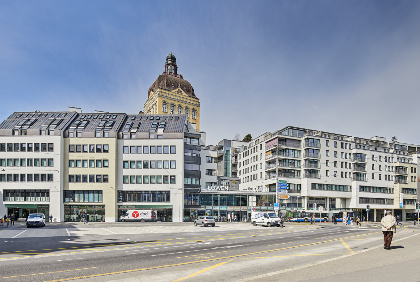 TGS Wohnen Arbeiten Löwencenter Fassadensanierung Luzern Löwenplatz