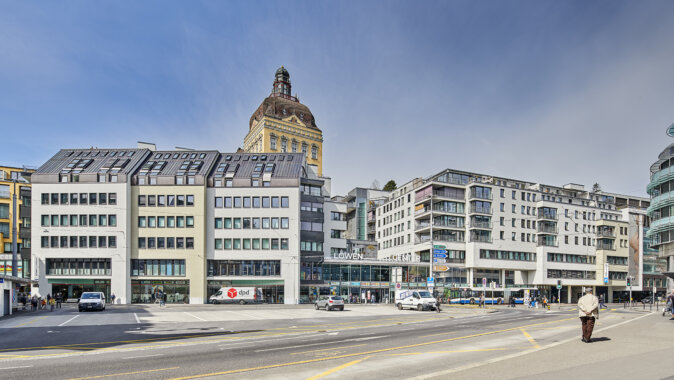 TGS Wohnen Arbeiten Löwencenter Fassadensanierung Luzern Löwenplatz