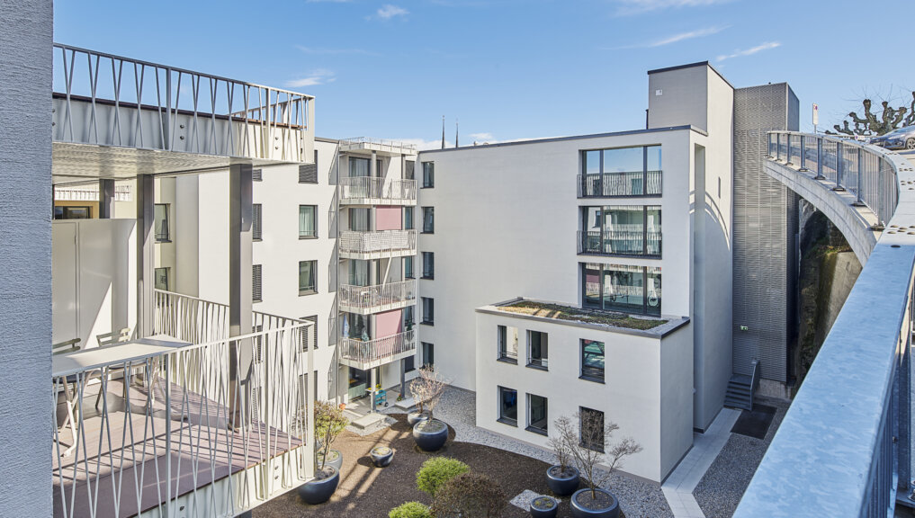TGS Wohnen Arbeiten Löwencenter Fassadensanierung Luzern Hof Innenhof